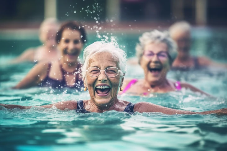 Seniorinnen beim AquaFitness
